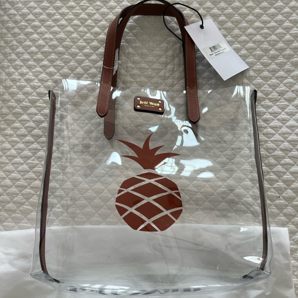 NET’s Jeff Wann Clear Bazar Tote Bag with Pineapple